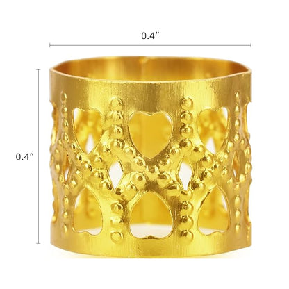 200 pcs Dreadlocks Beads Hair Braid Rings Clips Dread Locks Hair Braiding Metal Cuffs Decoration/Accessories Jewelry, Gold