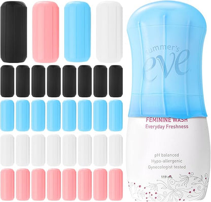 36 Pack Elastic Sleeves for Leak Proofing Travel,Silicone Leak Proof Sleeves for Travel Container in Luggage, Reusable Accessory for Cruise Ship Essentials for women Men