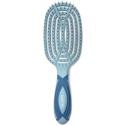 NuWay 4HAIR DoubleC PRO U.S. Patented Double Curved Detangling Brush is Hair Dryer Safe (Sea Foam)