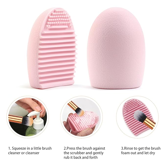 MAANGE Makeup Brushes, 41 Pcs Premium Synthetic Makeup Brush Set Contour Blush Concealers Eye Shadow Eyeliner Blending Make Up Brush Kit (Pink, 41 Piece Set)