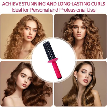 2024 New Curly Hair Styler Tool - Curling Roll Comb with Fluffy Curl Effect, Professional Hair Salon Quality