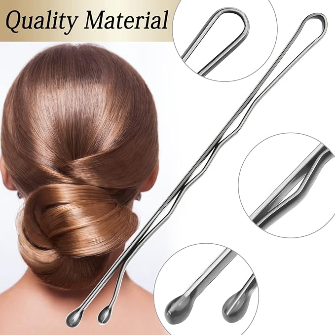 100PCS 2Inches Hair Pins Kit Hair Clips Secure Hold Bobby Pins Hair Clips for Women Girls and Hairdressing Salon With Clear Storage Box(Silver)