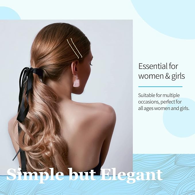 MORGLES 2.75"Long Bobby Pins for Thick Hair, 120PCS Large Bobby Pins Blonde for Women Girls with Box