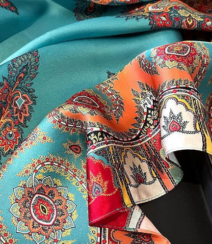 100% Pure Mulberry Silk Scarfs 26"x26" Square Scarf Women Neckerchief Headscarf hair scarf bandana Gift Packed