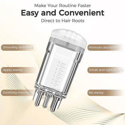 2 Pcs Minoxidil Applicator, Efficient Apply No Messy Hair Serum Applicator Small Minoxidil Applicator Tool, Hair Applicator Bottle Minoxidil Brush Scalp Applicator Comb Dedicated to Minoxidil