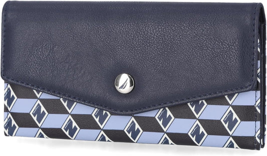 Nautica Money Manager RFID Slim and Small Wallet for Women - Credit Card Holder with Coin Purse and Zipper Wallet, Women's Clutch Organizer