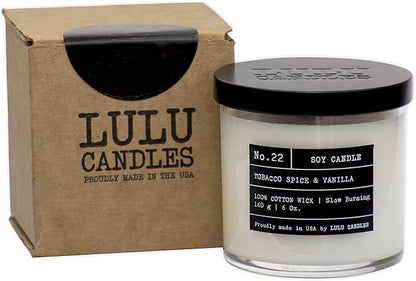 Lulu Candles | Baby Powder | Luxury Scented Soy Jar Candle | Hand Poured in The USA | Highly Scented & Long Lasting (6 Oz.)