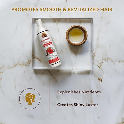 OKAY | Coconut Hibiscus Conditioner | For All Hair Types & Textures | Restore - Hydrate - Strengthen | With Almond, Argan & Avocado Oil | Free of Paraben, Silicone, Sulfate | 12. oz