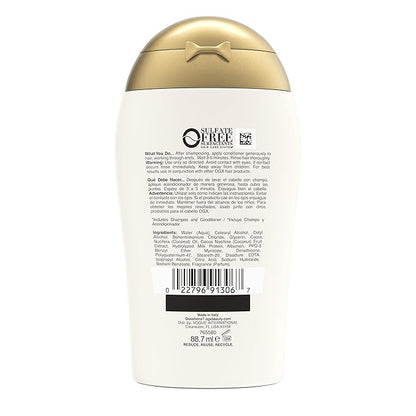 OGX Nourishing + Coconut Milk Conditioner, 3 Ounce Trial Size (Pack of 2)