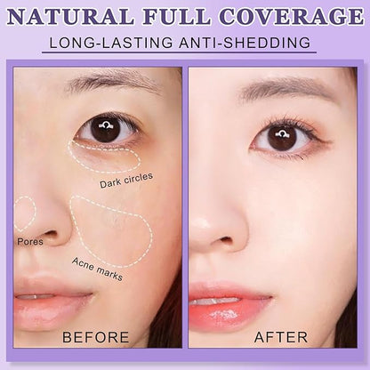 2PCS Body Coverage Perfector, All Over Complexion Perfector, Tattoo Cover Up Makeup, Waterproof and Lasting Effect for All Skin Types