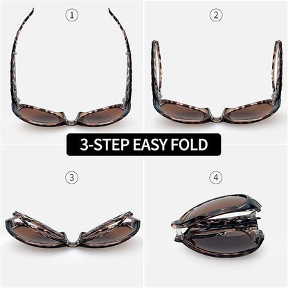 Joopin Big Womens Sunglasses Polarized Trendy Sun Glasses Large Rectangle UV Protection Rhinestone Sunnies