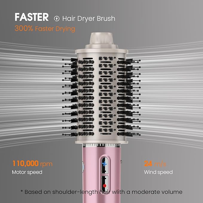 2IN1 Hair Dryer Brush hot air Brushes Volumizing for Fast Drying 1400W high Speed Multi Hair stylers for All Hair Types