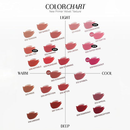Objet Lip Stain (Unique Paint Tube Design) – Velvet Matte Tint, Long-Lasting Waterproof Lipstick, Hydrating Korean Makeup, Red & Rose Gloss, K-Beauty Tinted Lipstain (18 KNOCKOUT)
