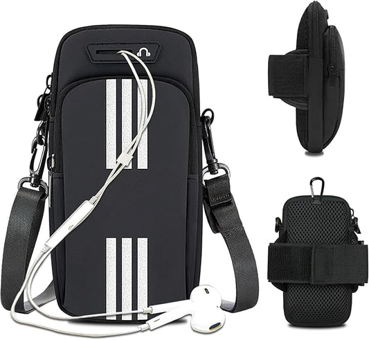 Phone Holder for Running Armband,Cell Phone Purse Small Crossbody Bags for Women Men Kids,iPhone 11 12 13 14 15 Pro Max Xs Xr X 8 7 6 Plus SE Mini Galaxy Ultra S24 Note Pouch,Sports Arm Bands