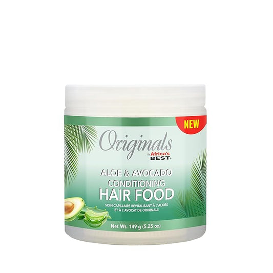 Originals by Africa's Best Aloe & Avocado Conditioning Hair Food - for Brittle, Dry Hair, 5.25 oz
