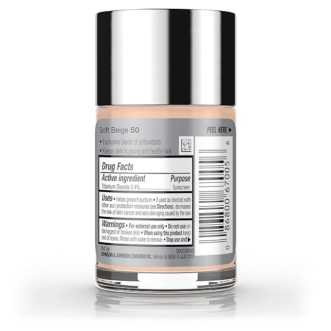 Neutrogena Healthy Skin Liquid Makeup Foundation with Broad Spectrum SPF 20 Sunscreen, Medium Coverage Foundation with Nourishing Pro-Vitamin B5, Soft Beige 50, 1 fl. oz