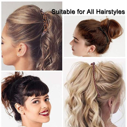 4pcs Hair Clips Vintage Clincher Combs Tool for Thick Curly Hair Accessories Fishtail Double Banana Clip Set for Women Girls