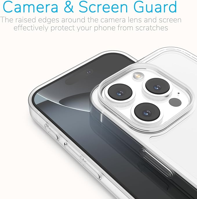 for iPhone 16 Pro Frosted Translucent Bumper Case, Ultra-Thin Ultra-Light Heat Dissipation Hard PC Frame No-Back Phone Cover Case 6.3" 2024