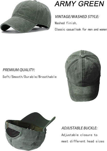 Mommy Jennie Unisex Vintage Washed Distressed Baseball-Cap Twill Adjustable Dad-Hat