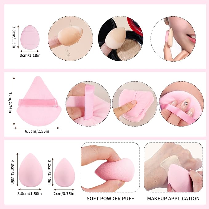 MAANGE 38 Pcs Makeup Brush Set Premium Synthetic Make Up Brushes Soft Foundation Powder Eyeliner Eye Shadow Makeup Brushes Professional Makeup Tool Set (Pink)
