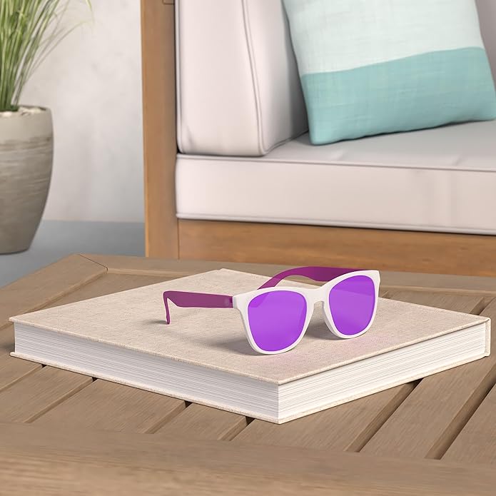 COLOSSEIN Sunglasses Womens,Classic Square Frame UV400 Mirrored Lens,Sunglasses Fit For Beach,Vacation,Driving