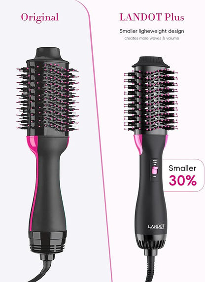 One-Step Hot Air Blow Hair Dryer Brush - 2.4 Inch HairDryer Styler and Volumizer for All Hair Types - Professional Blowout Style and Dry Quickly for Smooth, Frizz-Free Results