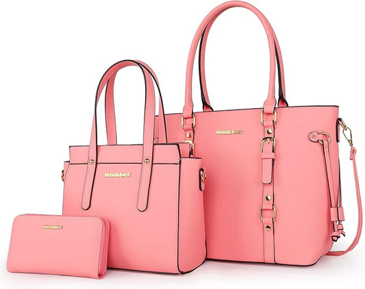 Montana West 3PCS Purses for Women Tote Bag and Wallet Set Shoulder Satchel Handbags