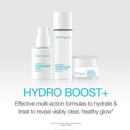 Neutrogena Hydro Boost + Eye Cream for Dark Circles & Puffiness, Under Eye Cream with Caffeine, Hyaluronic Acid and Peptides, Fragrance Free, 0.5 oz