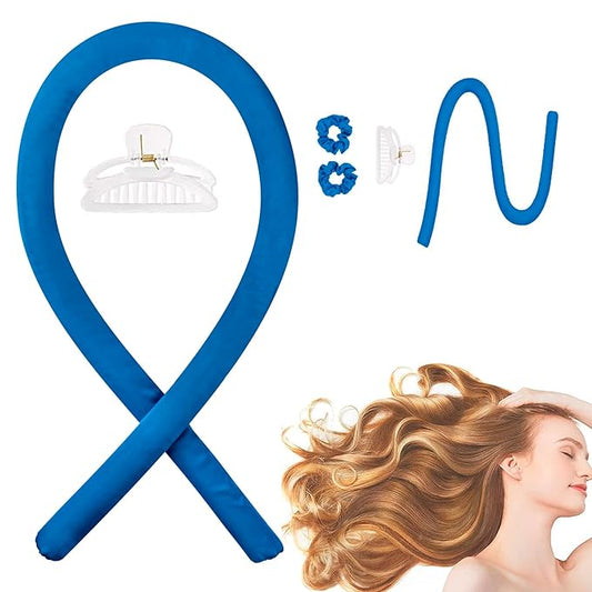 CORATED Heatless Curling Rod Headband, No Heat Silk Ribbon Rollers for Overnight Curls, Curls Styling Kit with Hair Clips and Scrunchie for Long and Medium Hair