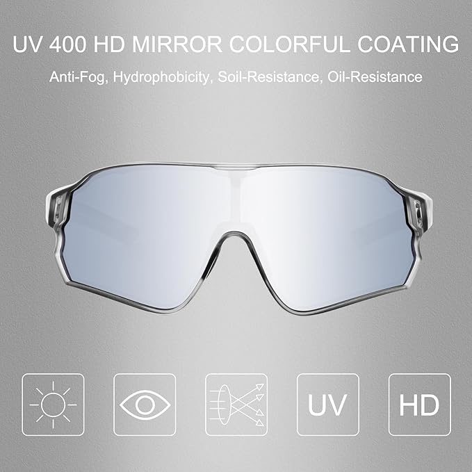 ROCKBROS Polarized Sunglasses UV Protection for Women Men Cycling Sunglasses