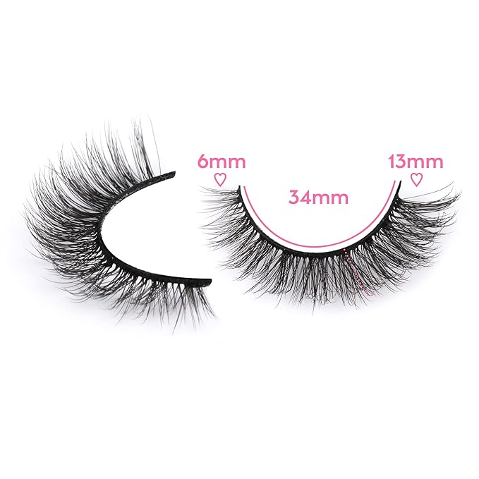 Newcally Cat Eye Lashes Natural Look False Eyelashes Short Wispy 3D Volume Fake Eye Lashes Pack 14 Pairs