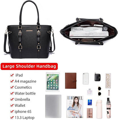 Montana West 3PCS Purses for Women Tote Bag and Wallet Set Shoulder Satchel Handbags