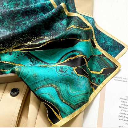 100% Pure Mulberry Silk Scarfs 26"x26" Square Scarf Women Neckerchief Headscarf hair scarf bandana Gift Packed
