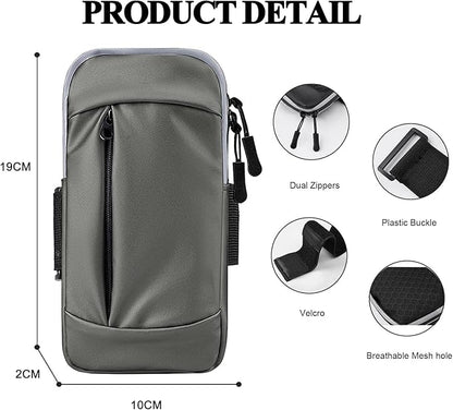 Phone Holder for Running Armband Men Women Kids,Armband Cell Phone Holder for iPhone 11 12 13 14 15 Pro Max Xs Xr X 8 7 Plus SE Mini Galaxy Ultra S24 Note Pouch Exercise Workout Arm Band Bag