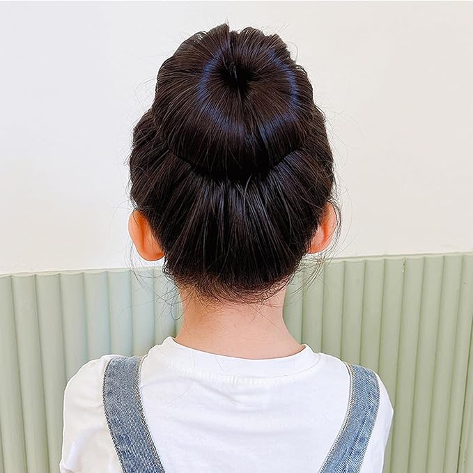 10Pcs Hair Bun Maker Black Lazy Hair Curler Bun Clips French Deft Maker Snap Roll Sponge Flexible Chignon Donut Quick Twister Hair Styling Accessories for Women Girls