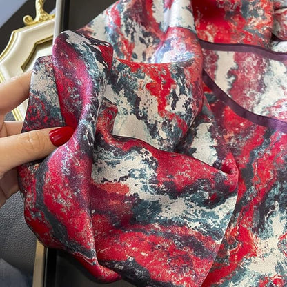 100% Pure Mulberry Silk Scarfs 26"x26" Square Scarf Women Neckerchief Headscarf hair scarf bandana Gift Packed