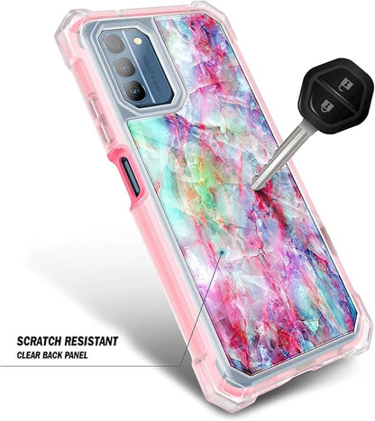 NZND Compatible with Nokia G100 Case (N150DL) /Nokia C300 (N155DL) with [Built-in Screen Protector], Full-Body Protective Shockproof Rugged Bumper Cover, Impact Resist Phone Case (Fantasy)