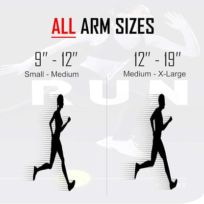 RevereSport Waterproof Running Armband for Phone with Case On (Otterbox, Lifeproof). Sports Phone Holder for iPhone 16/15/14/13/12/11/Max/Plus/Pro & Samsung S25/S24/S23/S22/S21/S20/S10/Ultra (Large)