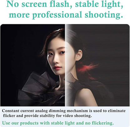 Phone Video Rig QYPENT Handheld LED Ring Light Selfie Light Phone Video Stabilizer for Camera, Smartphone, Action Camera, YouTube, Setup, Filmmaking, Makeup, Vlogging (YM200 RGB)