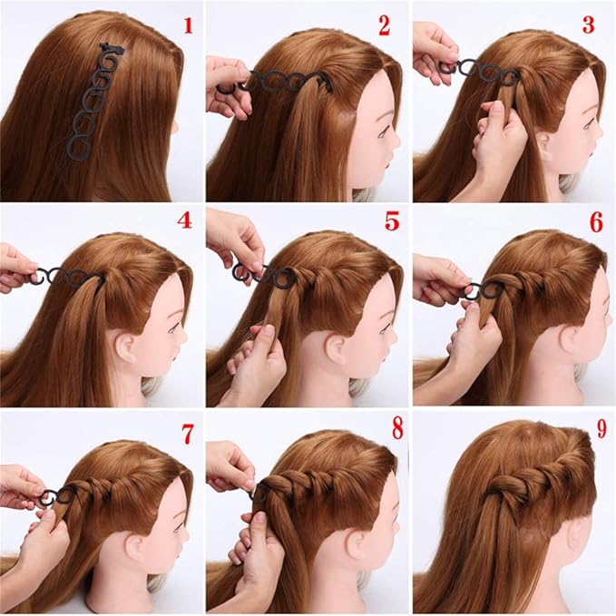 20Pcs Ponytail and Braiding Tool Set for Women's Hair Styling Accessories