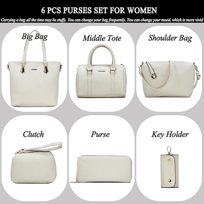 2E-youth Designer Purses and Handbags for Women Satchel Shoulder Bag Tote Top Handle Bag