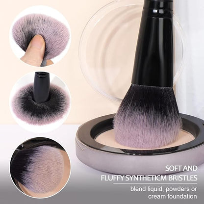 MAANGE 38 Pcs Makeup Brush Set Premium Synthetic Make Up Brushes Soft Foundation Powder Eyeliner Eye Shadow Makeup Brushes Professional Makeup Tool Set (Black)