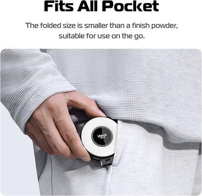 ULANZI Magnetic Selfie Light White, LED Fill Light Compatible with Magsafe, LED Selfie Ring Light Included Sticky Ring for Phones, for Selfies/Photography/TikTok/Zoom Calls/Video Conference Color