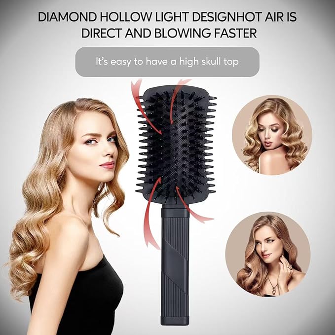 Curly Hair Brush Defining, Volume Curl Defining Brush for Detangling Shaping and Styling Women's Curls to Reduce Pulling (Black 1PC)
