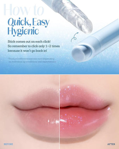 Nature Republic HONEY MELTING LIP GLITTER & PLUMPING (15 CRYSTAL SPARKLE) SOFT LIP STICK Hydrating&Moisturizing clear Gloss,Volumizing formula & Sheer tint, Shine Glimmer Finish, korean make up
