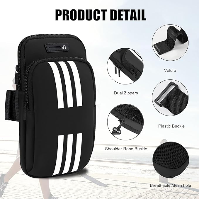 Phone Holder for Running Armband,2 Pack Cell Phone Purse Small Crossbody Bags for Women Men Kids,iPhone 16 15 14 13 12 11 Pro Max Xs 16e Xr X Plus Galaxy Ultra Arm Bands Sleeve Carrier Pouch
