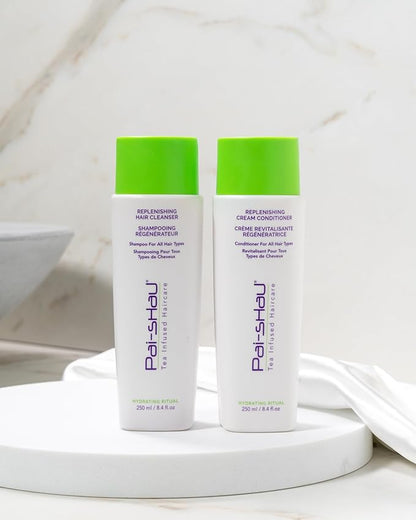 Pai-Shau Replenishing Cleanser and Conditioner Set - Hydrating Shampoo and Conditioner for All Hair Types - 2x250ml