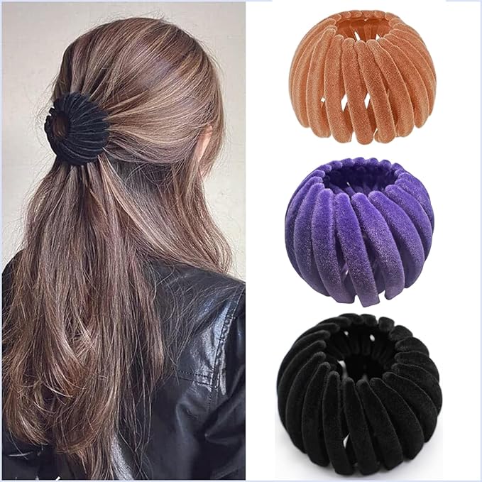 3PCS Women's Hair Accessories, Bird Nest Magic Hair Clip, Hair Bun Clip