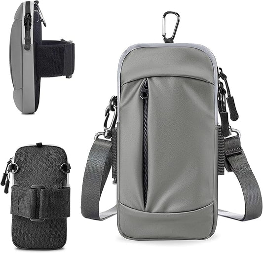 Phone Holder for Running Armband Sports,Cell Phone Purse Small Crossbody Bags for Women Men Kids, iPhone 11 12 13 14 15 Pro Max Xs Xr X 8 7 Plus SE Mini Galaxy Ultra S24 Note Arm Bands Pouch
