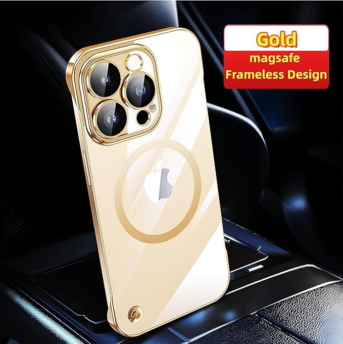 Compatible iPhone 16 Silicone Minimalist Case with Camera Lens Bumper, Frameless Design, Ultra Thin and Shockproof, Simple and Practical Impact Protection. Gold